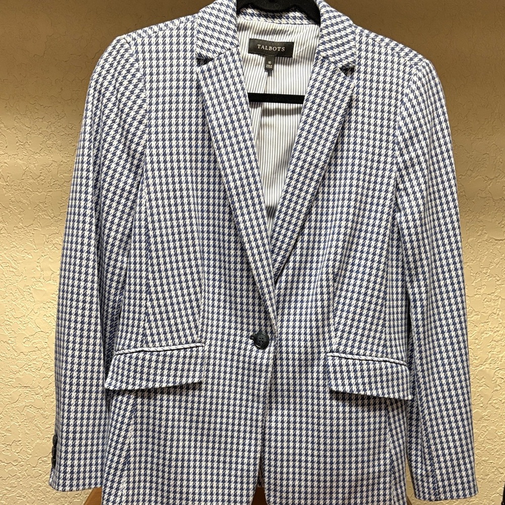 Talbots Classic Houndstooth Blazer